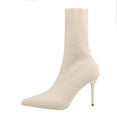 Stretch Ankle High Heels Sock Boots