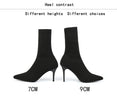 Stretch Ankle High Heels Sock Boots