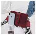 Retro Wide Shoulder Strap Messenger Mini Handbags