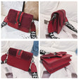 Retro Wide Shoulder Strap Messenger Mini Handbags