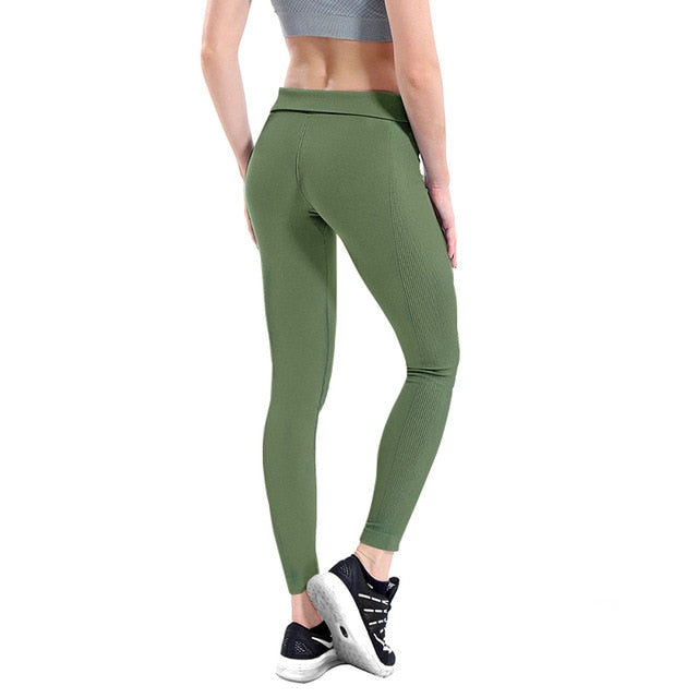 High Elastic Seamless Fitness Slim Gym Leggings