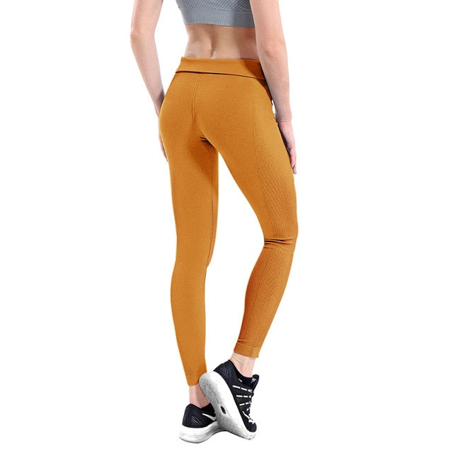 High Elastic Seamless Fitness Slim Gym Leggings