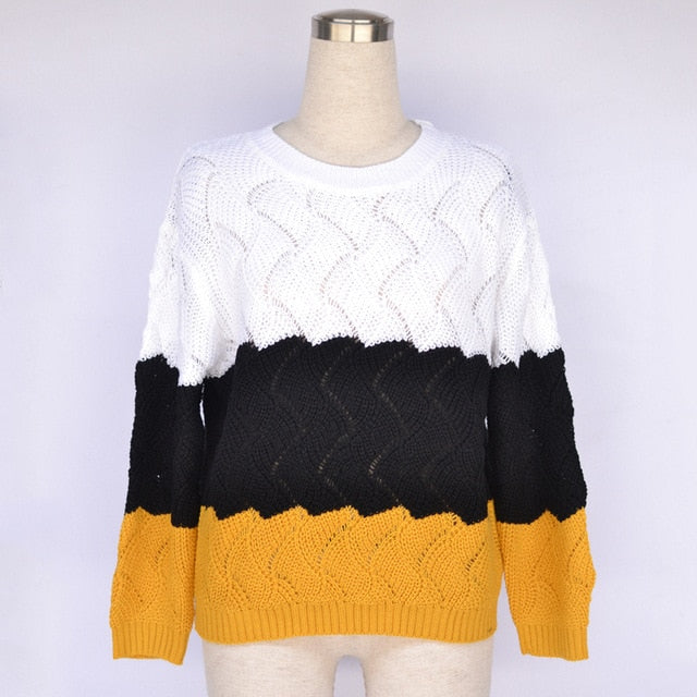 Long Sleeve Vintage Women Pullover Sweater