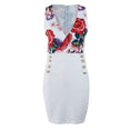 Floral Print Bodycon Dress