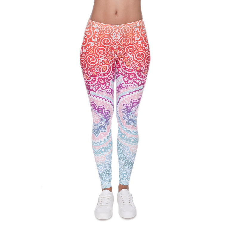 High Waist Round Ombre Legging