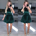 Casual Long Sleeve Velvet Party Dress