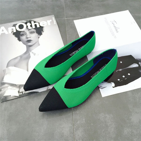 Pointed Breathable Flat Shoes