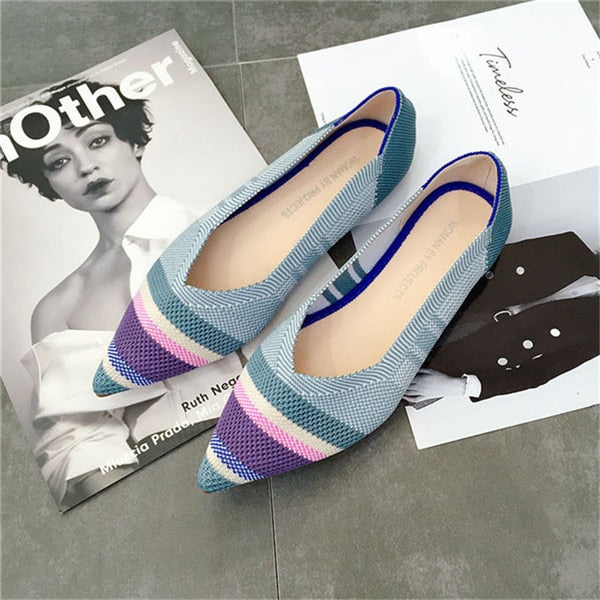 Pointed Breathable Flat Shoes