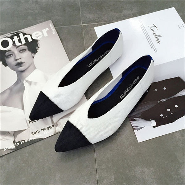 Pointed Breathable Flat Shoes