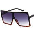 Big Square Frame Flat Oversized Sunglasses