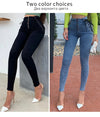 High Waist Hips Tight Slim Feet Jeans Pants