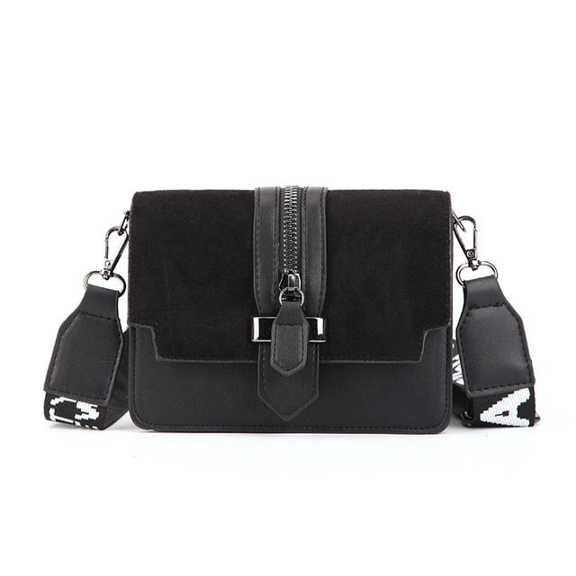 Retro Wide Shoulder Strap Messenger Mini Handbags