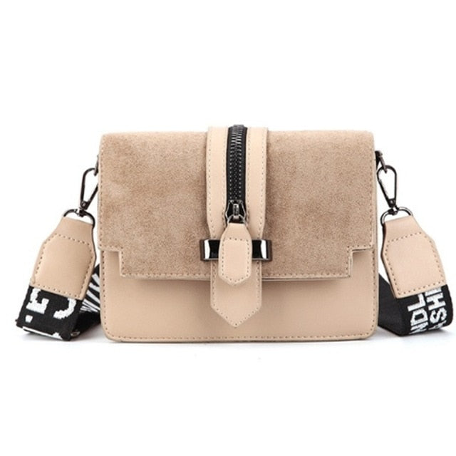 Retro Wide Shoulder Strap Messenger Mini Handbags