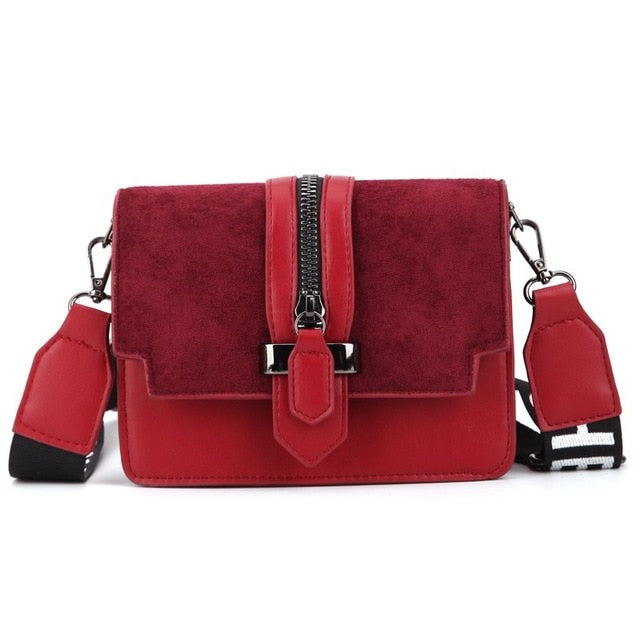 Retro Wide Shoulder Strap Messenger Mini Handbags