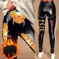 High Waist Leather Stretch Fit Leggings