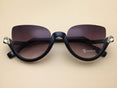 Clear Lens Vintage Half Frame Cat Eye Shades Sunglasses