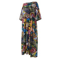 Vintage Long Maxi Dresses Robe Pleated Dress