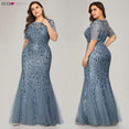 Elegant Evening Lace Appliques Mermaid Gowns Dress