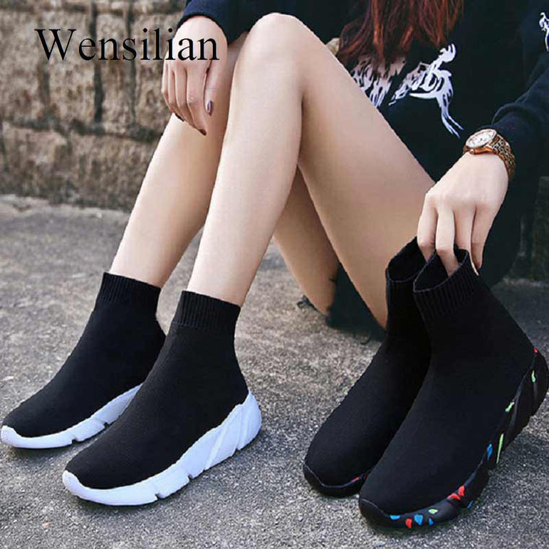 Slip On Stretch Vulcanized Sneakers