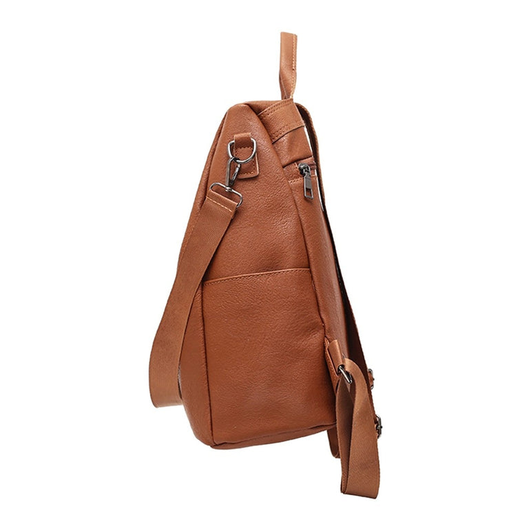 Women Leather Anti theft Backpack