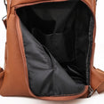 Women Leather Anti theft Backpack