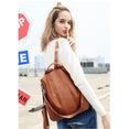 Women Leather Anti theft Backpack