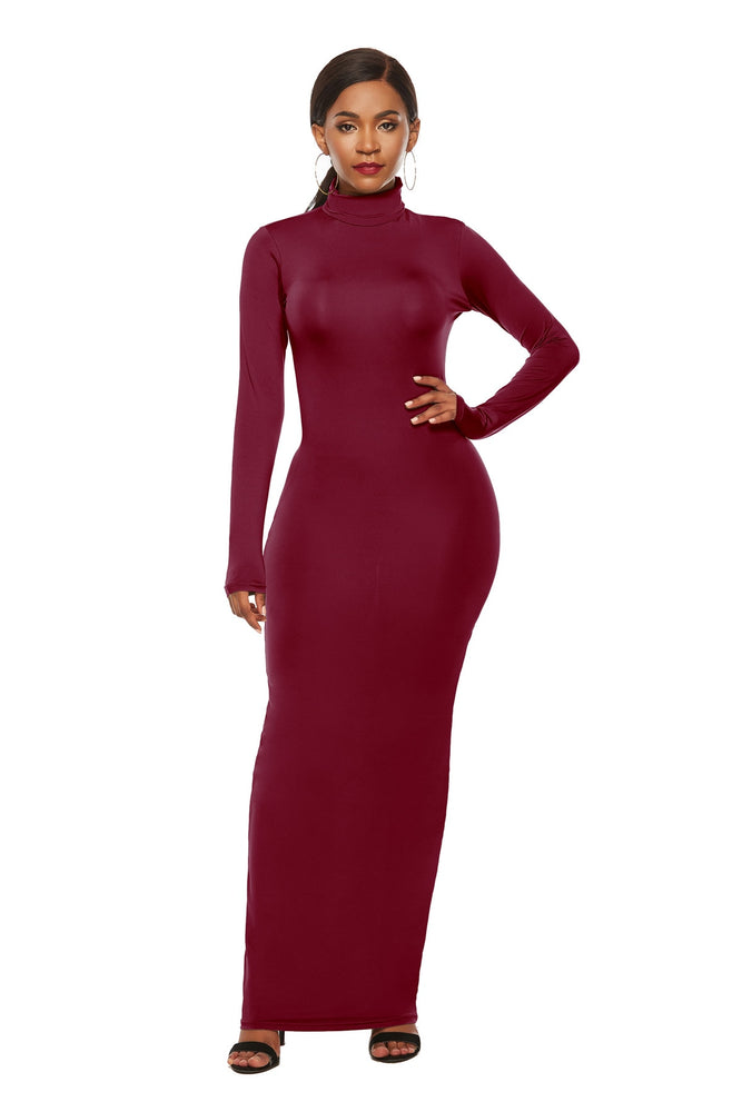 Long Sleeve Women High Stretchy Bodycon Dress