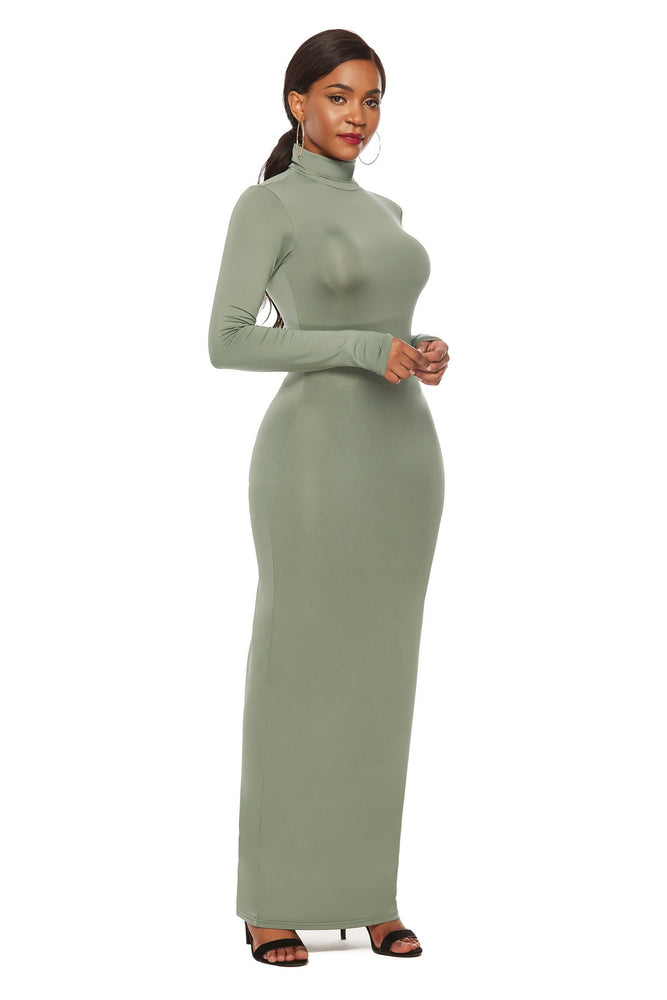 Long Sleeve Women High Stretchy Bodycon Dress