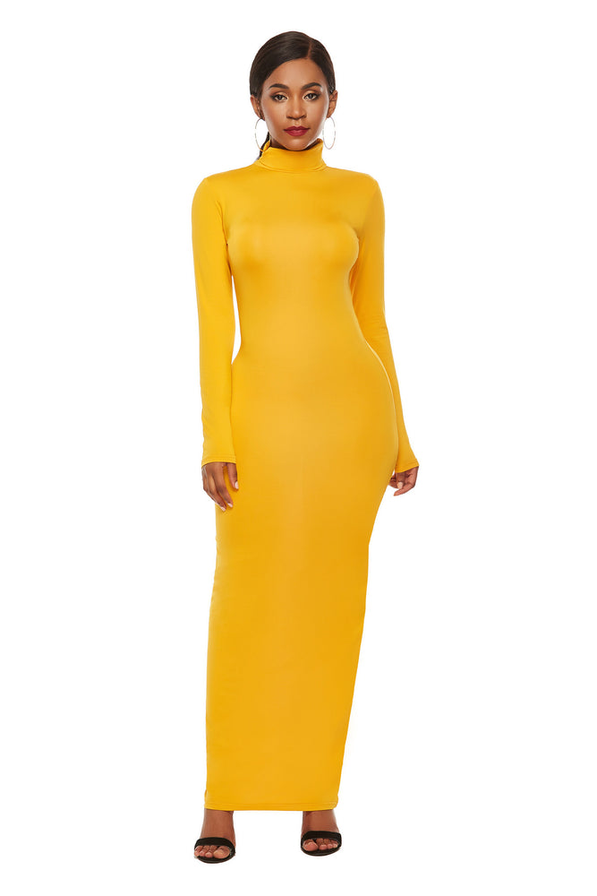 Long Sleeve Women High Stretchy Bodycon Dress