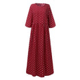 Vintage Long Maxi Dresses Robe Pleated Dress