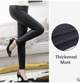 High Waist Leather Push Up Slim Pants Leggings