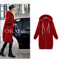 Casual Long Zipper Hooded Jacket