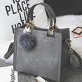 Leather Fair Ball Tassel Handbag f