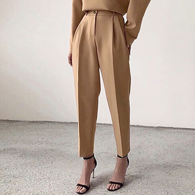 Casual High Waist Office Lady Pants