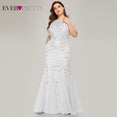 Elegant Evening Lace Appliques Mermaid Gowns Dress