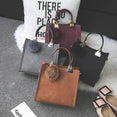 Leather Fair Ball Tassel Handbag f