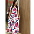 Elegant Bohmia Flower Print Women Dress