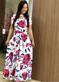 Elegant Bohmia Flower Print Women Dress