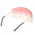 Luxury Rimless Oversized Shades Unique Sunglasses