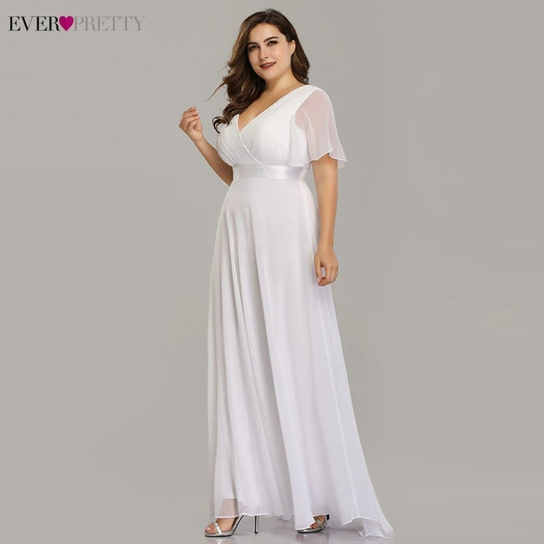 Elegant A-line Chiffon Long Evening Dress