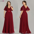 Elegant A-line Chiffon Long Evening Dress