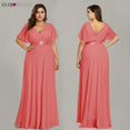 Elegant A-line Chiffon Long Evening Dress