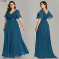 Elegant A-line Chiffon Long Evening Dress