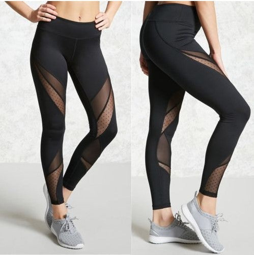 High Waist Tights Mesh Leggings