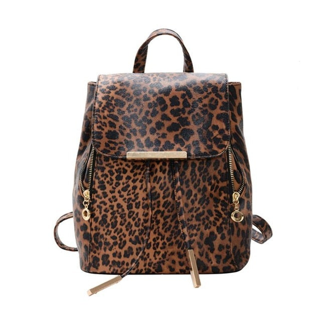 Leather Adolescent Girls Backpack