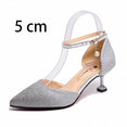 Elegant Glitter Shinning Ankle Strap Wedding pumps