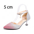 Elegant Glitter Shinning Ankle Strap Wedding pumps