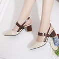 Hollow Coarse Shallow Mouth Sandals High Heel pumps