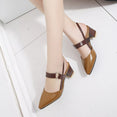 Hollow Coarse Shallow Mouth Sandals High Heel pumps