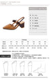 Hollow Coarse Shallow Mouth Sandals High Heel pumps